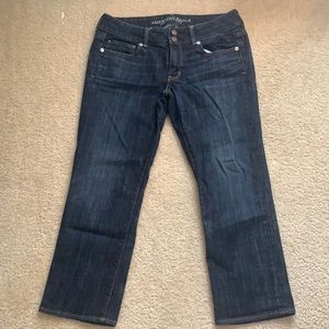American Eagle Jean capris, dark blue